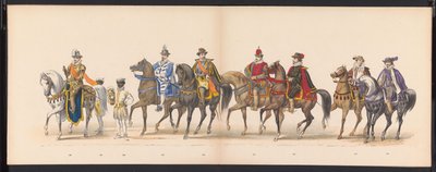 Maskerade van de Leidse studenten, 1875 (plaat 10) door Gerardus Johannes Bos
