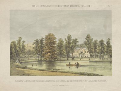 Zicht op de directeurswoning van Meerenberg door Gerardus Johannes Bos