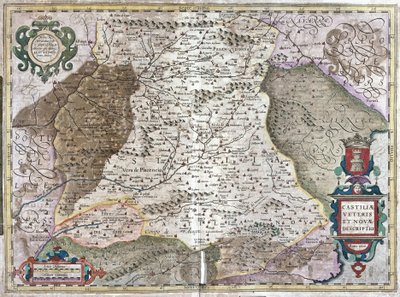 Castilië met Madrid en Toledo, Spanje door Gerardus Mercator