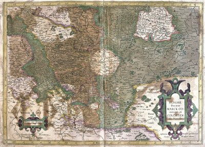 Keulen, Waldeck (Hessen), Duitsland (gravure) door Gerardus Mercator