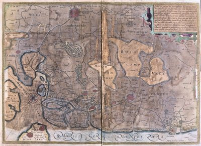 Vlaanderen, België (gravure) door Gerardus Mercator