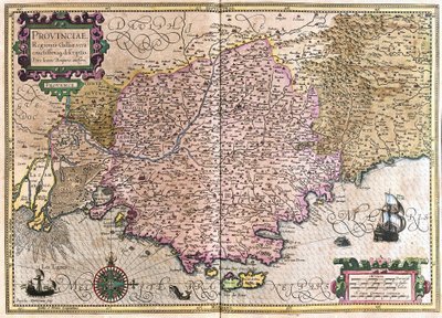 Frankrijk door Gerardus Mercator