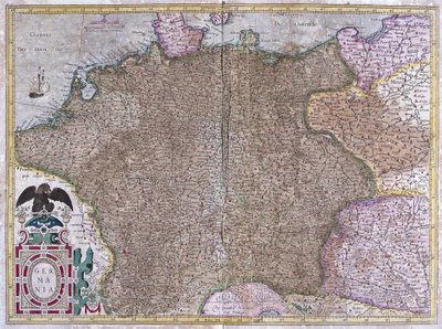 Duitsland (gravure) door Gerardus Mercator