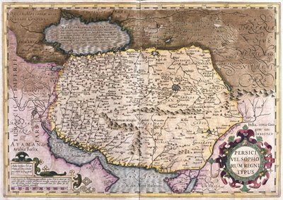 Irak en Afghanistan (gravure) door Gerardus Mercator
