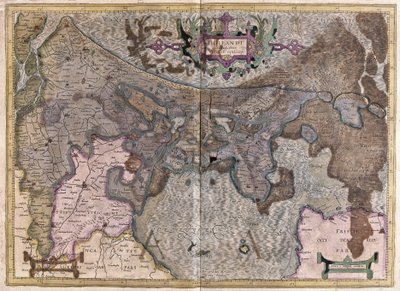 Nederland (gravure) door Gerardus Mercator