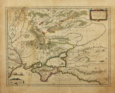 Taurica Chersonesus. Kaart van de Krim door Gerardus Mercator