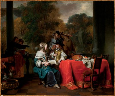 Een feest op het terras door Gerbrand van den Eeckhout