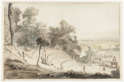 Het amfitheater op de Springenberg in Kleef door Gerbrand van den Eeckhout