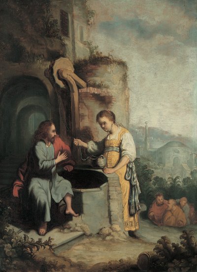 Christus en de vrouw van Samaria door Gerbrandt van den Eeckhout