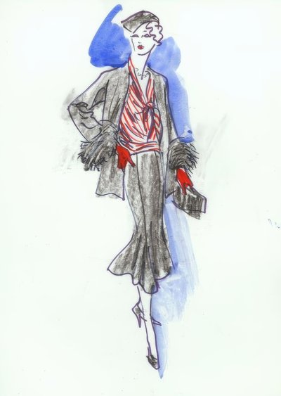 Damesmode 1931, kostuum / Gerd Hartung door Gerd Hartung