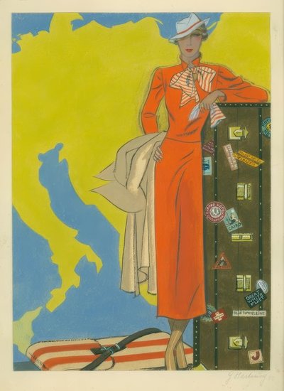 Damesmode 1932 / Reiskleding door Gerd Hartung