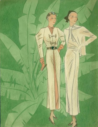 Damesmode 1934 / Jurken / Gerd Hartung door Gerd Hartung