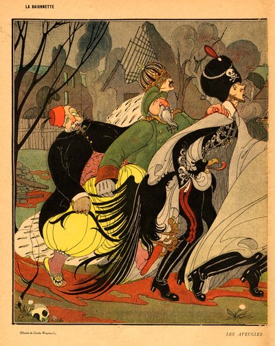 De Bajonet, Satirisch in kleuren door Gerda Marie Frederike Wegener