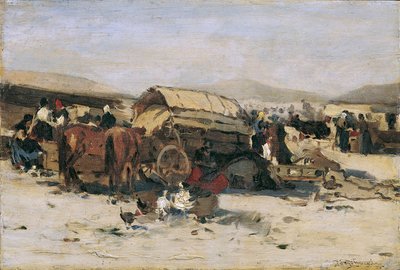 Hongaarse marktscène door Gergely Pörge