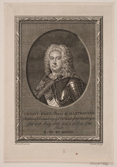 Christian Frederik graaf van Haxthausen door Gerhard Ludvig Lahde