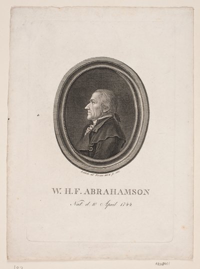 W.H.F. Abrahamson door Gerhard Ludvig Lahde