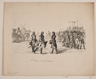 De ontmoeting van de twee keizers door Gerhard Ludvig Lahde
