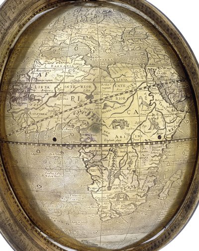 Globe, 1579 door Gerhard Mercator of Duisburg