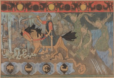 Døren i berget door Gerhard Munthe