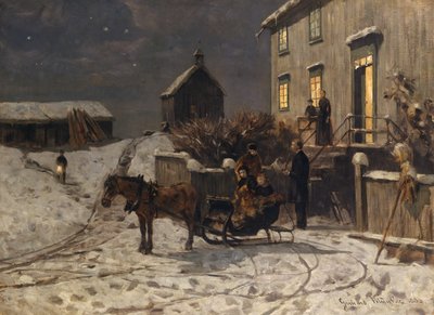 Kerstsfeer door Gerhard Peter Frantz Vilhelm Munthe