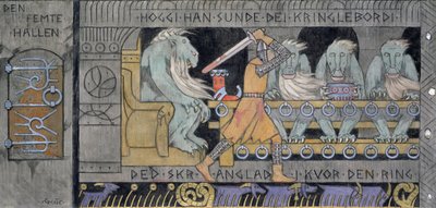 De vijfde zaal door Gerhard Peter Frantz Vilhelm Munthe