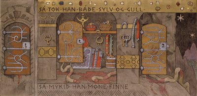 Åsmund brengt Zilver en Goud Thuis door Gerhard Peter Frantz Vilhelm Munthe