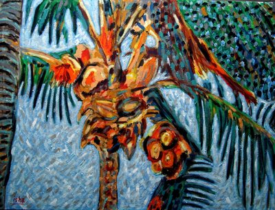 Kokospalm op de Middag door Gerhardt Isringhaus