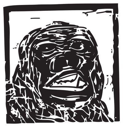 Zware Gorilla door Gerhardt Isringhaus