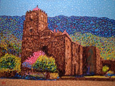 San Javier Missie, 2020 (olieverf op doek) door Gerhardt Isringhaus