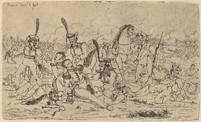 Dood van een Russische Generaal door Gerhardus Emaus de Micault
