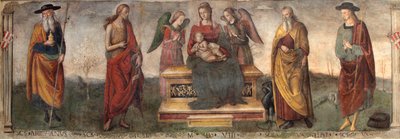 Maagd en Kind met Heiligen, 1508 door Gerino da Pistoia