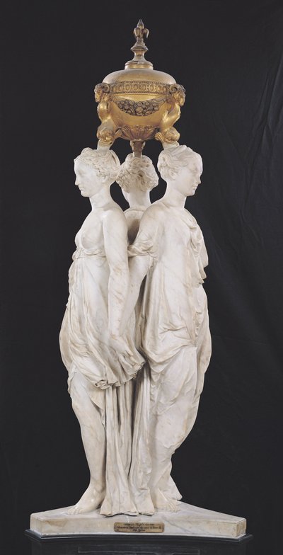 De Drie Gratiën, grafmonument met het hart van Hendrik II, 1559 door Germain Pilon