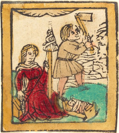 Adam en Eva door German 15th Century