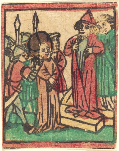 Kajafas Scheurt Zijn Kleren door German 15th Century