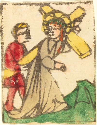 Christus draagt het Kruis door German 15th Century