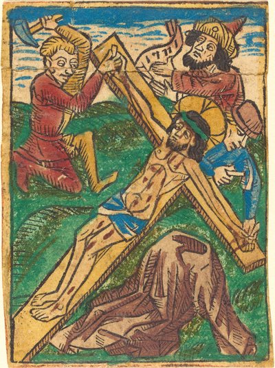 Christus aan het Kruis genageld door German 15th Century