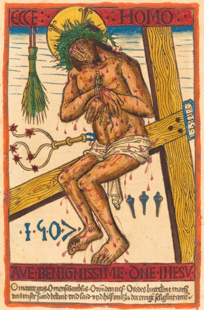 Christus als de Man van Smarten door German 15th Century