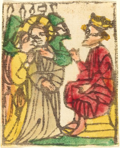 Christus voor Herodes door German 15th Century