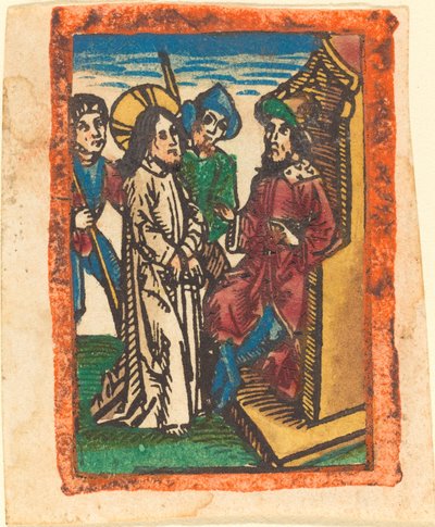 Christus voor Pilatus door German 15th Century