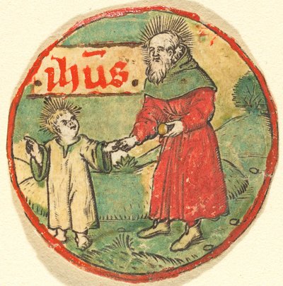 Jozef en het Christuskind door German 15th Century