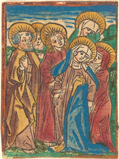 Overwonnen Madonna door German 15th Century
