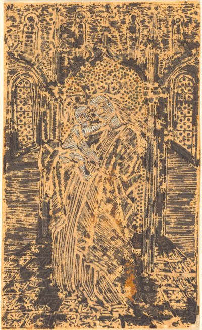Madonna en Kind door German 15th Century