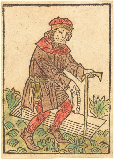 Man Lopend naar een Graf door German 15th Century