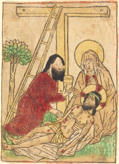 Pietà met Sint Jan door German 15th Century