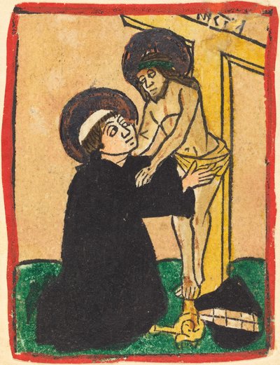 Heilige Bernardus van Clairvaux door German 15th Century