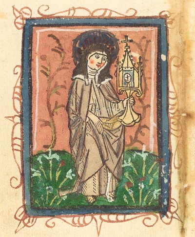 Heilige Clara van Assisi door German 15th Century