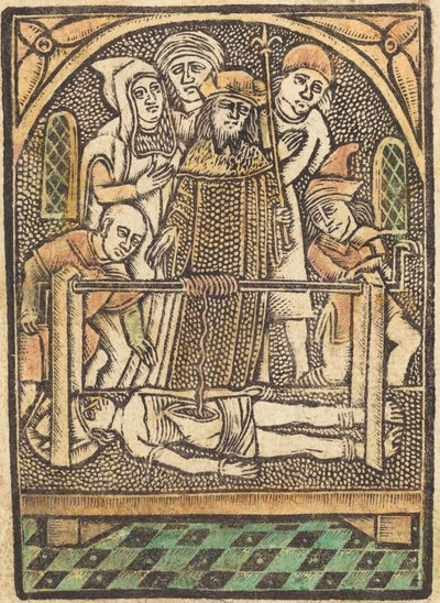 Heilige Erasmus door German 15th Century