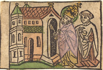 Sint Petrus als Stichter van de Kerk door German 15th Century