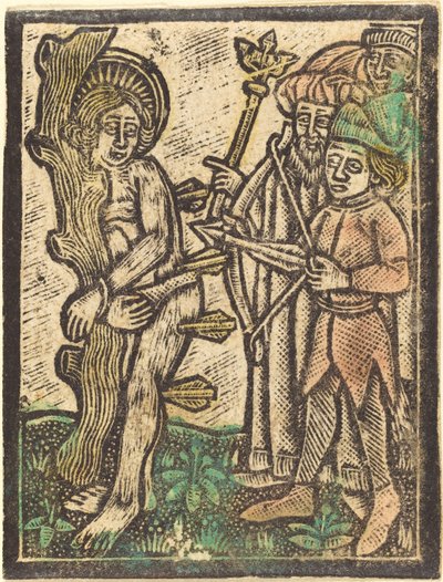 Sint Sebastiaan door German 15th Century