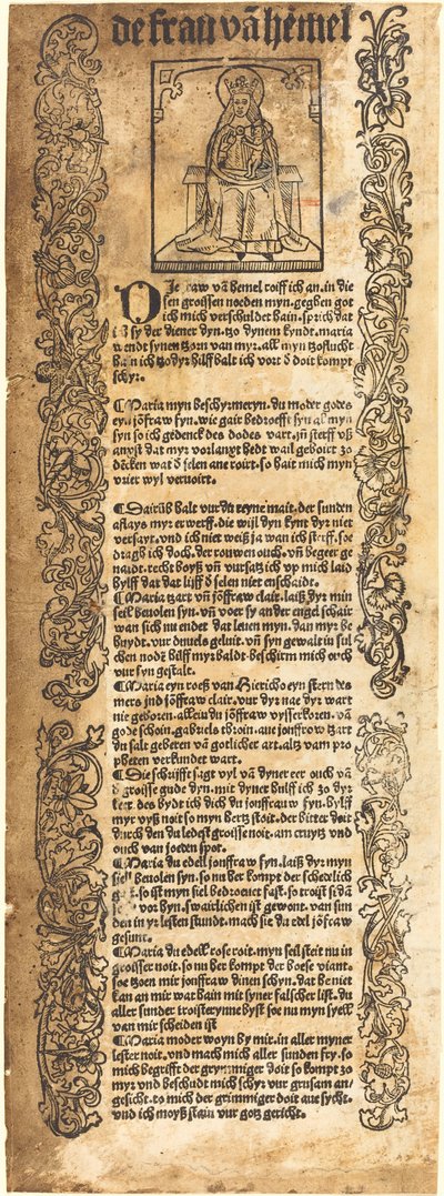 Lied voor de Madonna door German 15th Century